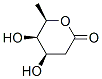 D-lyxo-Hexonic acid, 2,6-dideoxy-, delta-lactone (9CI) Structure