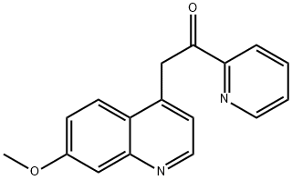 Ethanone, 2-(7-Methoxy-4-quinolinyl)-1-(2-pyridinyl)- Structure