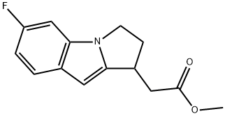 1H-Pyrrolo[1,2-a]indole-1-acetic acid, 6-fluoro-2,3-dihydro-, Methyl ester Structure