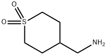 2H-Thiopyran-4-methanamine, tetrahydro-, 1,1-dioxide Structure