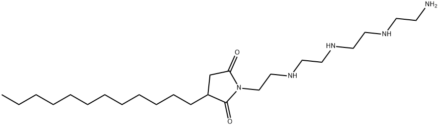 1-[2-[[2-[[2-[(2-aminoethyl)amino]ethyl]amino]ethyl]amino]ethyl]-3-dodecylpyrrolidine-2,5-dione 구조식 이미지