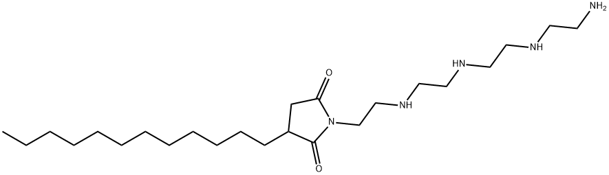 1-[2-[[2-[[2-[(2-aminoethyl)amino]ethyl]amino]ethyl]amino]ethyl]-3-dodecylpyrrolidine-2,5-dione Structure