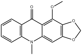 11-Methoxy-5-methyl-1,3-dioxolo[4,5-b]acridin-10(5H)-one 구조식 이미지