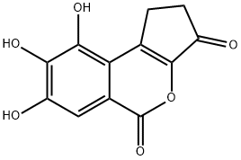 1,2-Dihydro-7,8,9-trihydroxycyclopenta[c][2]benzopyran-3,5-dione Structure