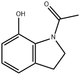 1H-Indol-7-ol,1-acetyl-2,3-dihydro-(9CI) Structure