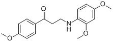 3-(2,4-DIMETHOXYANILINO)-1-(4-METHOXYPHENYL)-1-PROPANONE Structure