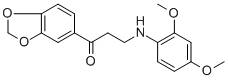 1-(1,3-BENZODIOXOL-5-YL)-3-(2,4-DIMETHOXYANILINO)-1-PROPANONE Structure