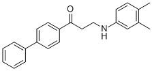 1-[1,1'-BIPHENYL]-4-YL-3-(3,4-DIMETHYLANILINO)-1-PROPANONE Structure