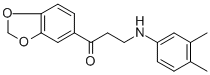 1-(1,3-BENZODIOXOL-5-YL)-3-(3,4-DIMETHYLANILINO)-1-PROPANONE Structure