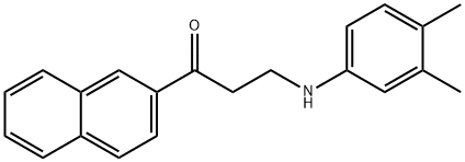 3-(3,4-DIMETHYLANILINO)-1-(2-NAPHTHYL)-1-PROPANONE Structure