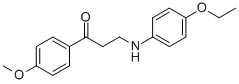 3-(4-ETHOXYANILINO)-1-(4-METHOXYPHENYL)-1-PROPANONE Structure