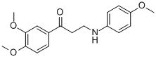 1-(3,4-DIMETHOXYPHENYL)-3-(4-METHOXYANILINO)-1-PROPANONE 구조식 이미지