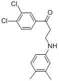 1-(3,4-DICHLOROPHENYL)-3-(3,4-DIMETHYLANILINO)-1-PROPANONE 구조식 이미지