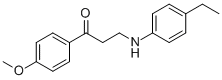 3-(4-ETHYLANILINO)-1-(4-METHOXYPHENYL)-1-PROPANONE Structure