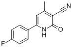 6-(4-FLUOROPHENYL)-1,2-DIHYDRO-4-METHYL-2-OXOPYRIDINE-3-CARBONITRILE 구조식 이미지