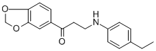 1-(1,3-BENZODIOXOL-5-YL)-3-(4-ETHYLANILINO)-1-PROPANONE 구조식 이미지
