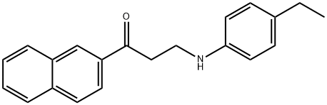 3-(4-ETHYLANILINO)-1-(2-NAPHTHYL)-1-PROPANONE Structure