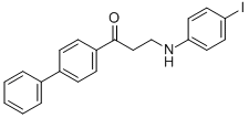 1-[1,1'-BIPHENYL]-4-YL-3-(4-IODOANILINO)-1-PROPANONE Structure