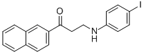 3-(4-iodoanilino)-1-(2-naphthyl)-1-propanone 구조식 이미지