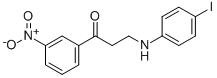 3-(4-IODOANILINO)-1-(3-NITROPHENYL)-1-PROPANONE 구조식 이미지