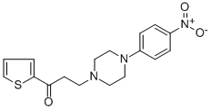 3-[4-(4-NITROPHENYL)PIPERAZINO]-1-(2-THIENYL)-1-PROPANONE Structure