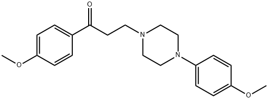 1-(4-METHOXYPHENYL)-3-[4-(4-METHOXYPHENYL)PIPERAZINO]-1-PROPANONE Structure