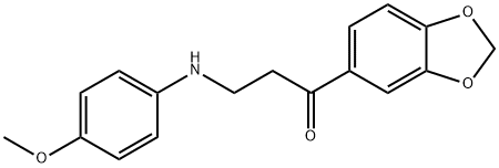 1-(1,3-BENZODIOXOL-5-YL)-3-(4-METHOXYANILINO)-1-PROPANONE Structure