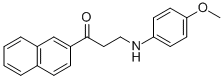 3-(4-METHOXYANILINO)-1-(2-NAPHTHYL)-1-PROPANONE Structure