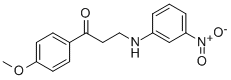 1-(4-METHOXYPHENYL)-3-(3-NITROANILINO)-1-PROPANONE 구조식 이미지