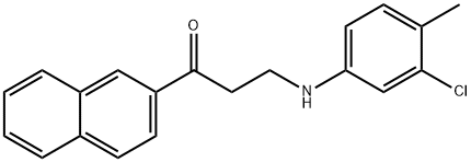 3-(3-CHLORO-4-METHYLANILINO)-1-(2-NAPHTHYL)-1-PROPANONE Structure