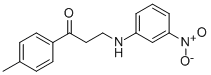 1-(4-METHYLPHENYL)-3-(3-NITROANILINO)-1-PROPANONE Structure