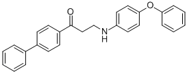 1-[1,1'-BIPHENYL]-4-YL-3-(4-PHENOXYANILINO)-1-PROPANONE Structure