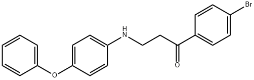 1-(4-BROMOPHENYL)-3-(4-PHENOXYANILINO)-1-PROPANONE Structure