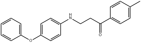 1-(4-METHYLPHENYL)-3-(4-PHENOXYANILINO)-1-PROPANONE Structure