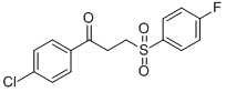 1-(4-chlorophenyl)-3-[(4-fluorophenyl)sulfonyl]-1-propanone Structure