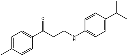 3-(4-ISOPROPYLANILINO)-1-(4-METHYLPHENYL)-1-PROPANONE Structure