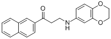 3-(2,3-DIHYDRO-1,4-BENZODIOXIN-6-YLAMINO)-1-(2-NAPHTHYL)-1-PROPANONE 구조식 이미지