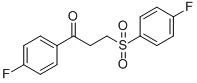 1-(4-FLUOROPHENYL)-3-[(4-FLUOROPHENYL)SULFONYL]-1-PROPANONE 구조식 이미지