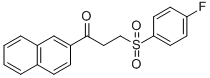 3-[(4-FLUOROPHENYL)SULFONYL]-1-(2-NAPHTHYL)-1-PROPANONE Structure