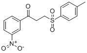 3-[(4-METHYLPHENYL)SULFONYL]-1-(3-NITROPHENYL)-1-PROPANONE Structure