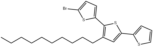 5-BROMO-3'-DECYL-2,2':5',2''-TERTHIOPHENE 구조식 이미지