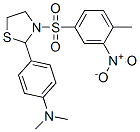 Thiazolidine, 2-[4-(dimethylamino)phenyl]-3-[(4-methyl-3-nitrophenyl)sulfonyl]- (9CI) 구조식 이미지