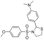 Thiazolidine, 2-[4-(dimethylamino)phenyl]-3-[(4-methoxyphenyl)sulfonyl]- (9CI) Structure