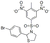 Thiazolidine, 2-(4-bromophenyl)-3-[(4-methyl-3,5-dinitrophenyl)sulfonyl]- (9CI) 구조식 이미지