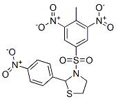 Thiazolidine, 3-[(4-methyl-3,5-dinitrophenyl)sulfonyl]-2-(4-nitrophenyl)- (9CI) Structure