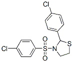 Thiazolidine, 2-(4-chlorophenyl)-3-[(4-chlorophenyl)sulfonyl]- (9CI) 구조식 이미지