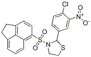 Thiazolidine, 2-(4-chloro-3-nitrophenyl)-3-[(1,2-dihydro-5-acenaphthylenyl)sulfonyl]- (9CI) Structure