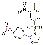 Thiazolidine, 3-[(4-methyl-3-nitrophenyl)sulfonyl]-2-(4-nitrophenyl)- (9CI) Structure