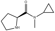 2-Pyrrolidinecarboxamide,N-cyclopropyl-N-methyl-,(2S)-(9CI) Structure