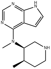 N-methyl-N-((3R,4R)-4-methylpiperidin-3-yl)-7H-pyrrolo[2,3-d]pyrimidin-4-amine Structure